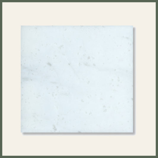 Glacier White 12x12 Polished Marble Tile For Walls & Floors