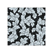 Acanthus-Leaf Engraved White Marble Tile-black