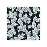 Acanthus-Leaf Engraved White Marble Tile-black