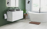 Acanthus-Leaf Engraved White Marble Tile-silver