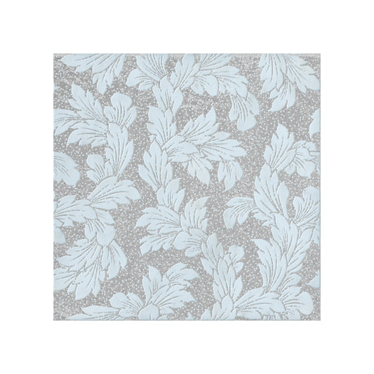 Acanthus-Leaf Engraved White Marble Tile-silver