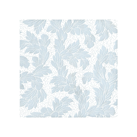 Acanthus-Leaf Engraved White Marble Tile-white