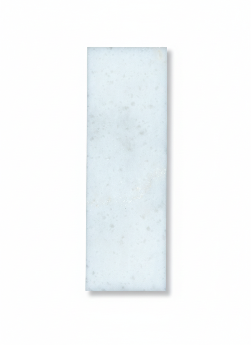 Glacier White 4x12 Honed Marble Tile For Walls & Floors