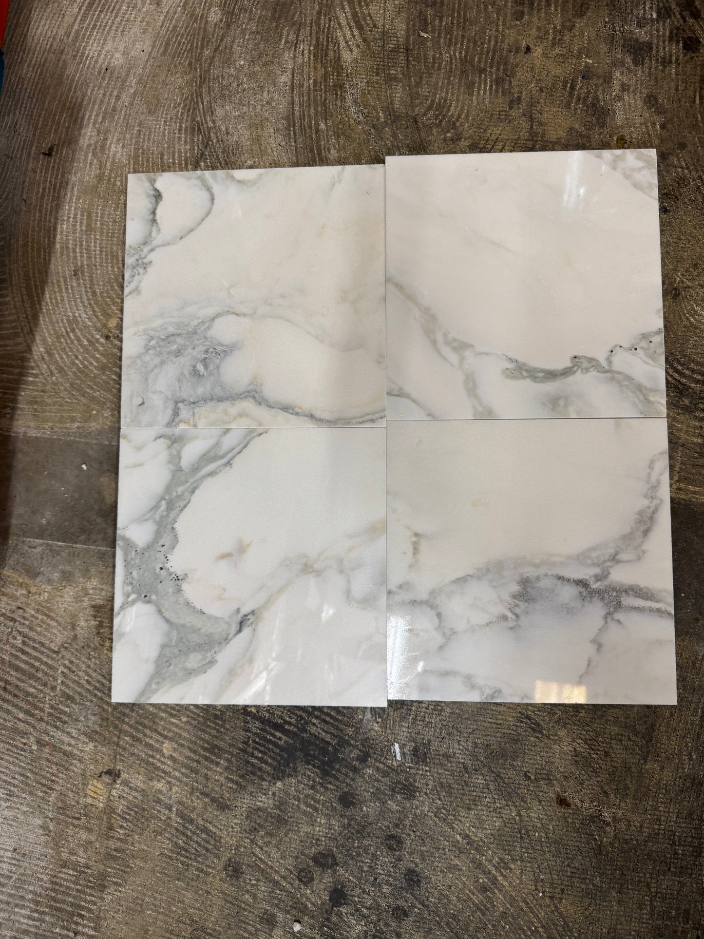 Calacatta T. 12x12 Polished Marble Tile For Walls & Floors