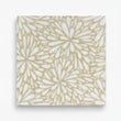 LumiFlora Engraved White Marble Tile- Glitter Gold