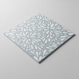 LumiFlora - Glitter Silver - Engraved Marble Tile