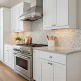 LumiFlora - Glitter Silver - Engraved Marble Tile