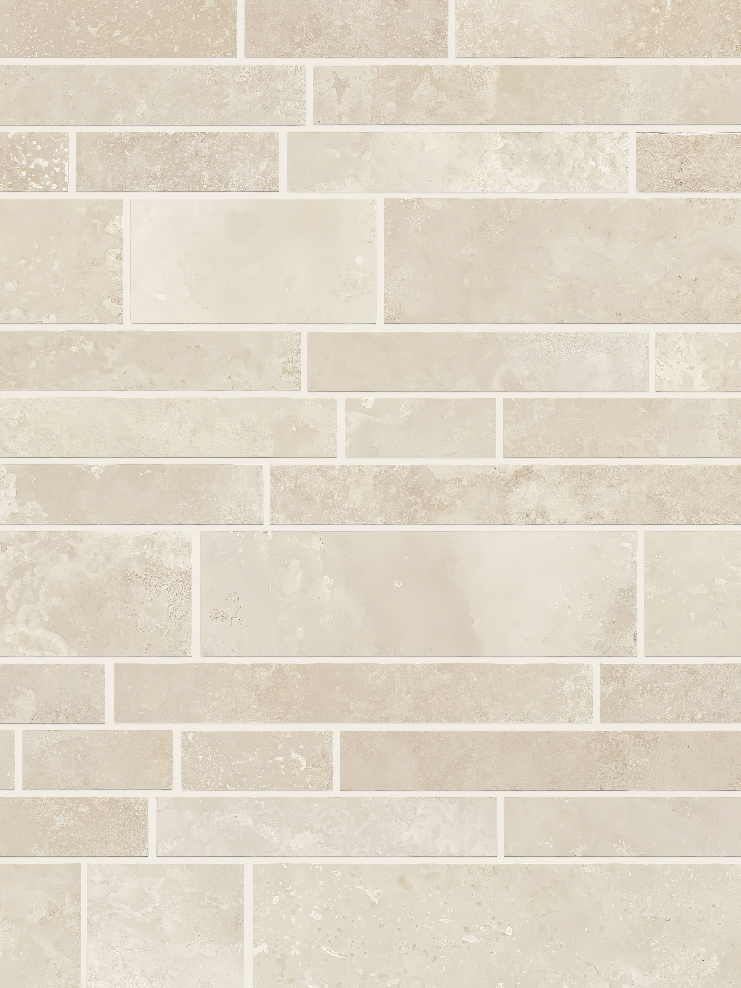 Brick Travertine Beige Honed and Filled Mosaic Tile For Walls & Floors