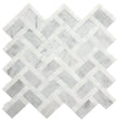 Carrara Thasos 1x2 Polished Marble Mosaic Tile For Walls & Floors