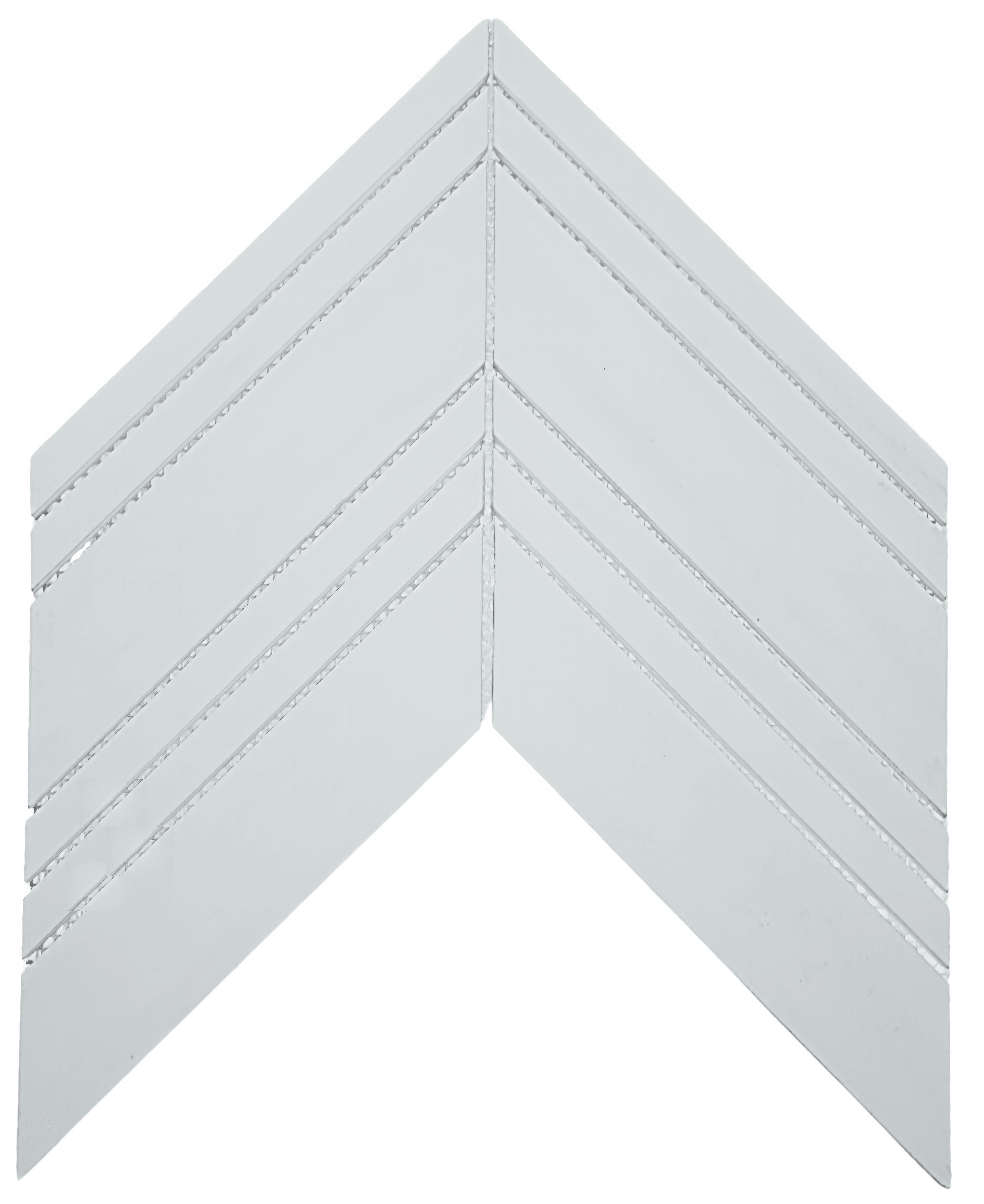 Chevron Dolomite Honed White Marble Mosaic Tile For Walls & Floors