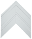 Chevron Dolomite Honed White Marble Mosaic Tile For Walls & Floors