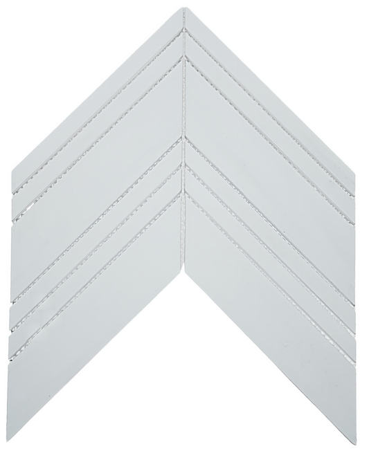 Chevron Dolomite Honed White Marble Mosaic Tile For Walls & Floors
