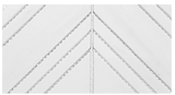 Chevron Dolomite Honed White Marble Mosaic Tile For Walls & Floors