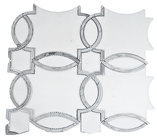 Serene Polished Marble Mosaic Tile For Walls & Floors