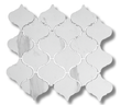 Lantern Calacatta Polished White Porcelain Mosaic Tile For Walls & Floors