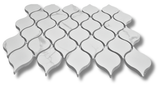 Drop Calacatta Polished White Porcelain Mosaic Tile For Walls & Floors