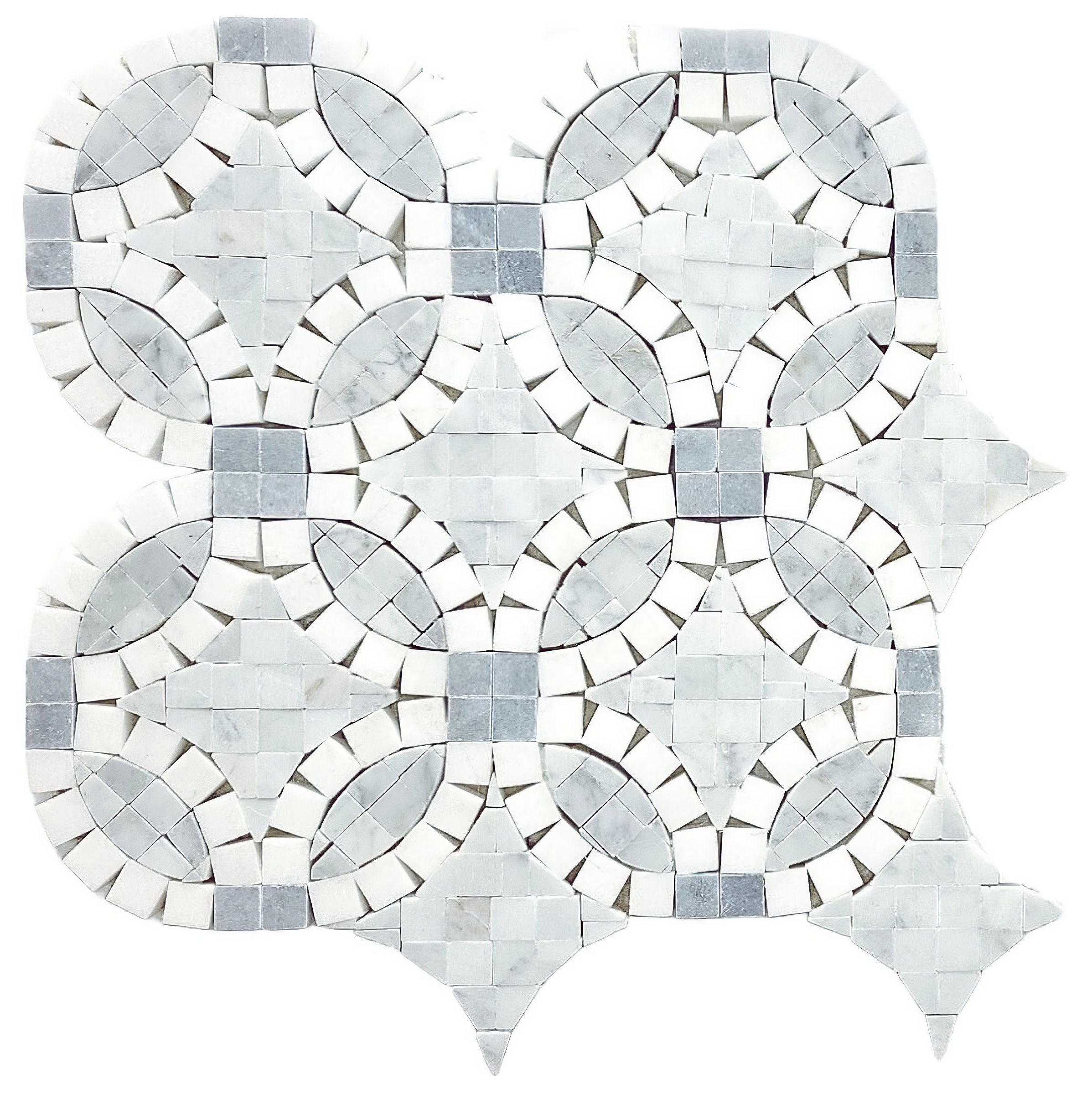 Gray Marble 12x12 Honed White Marble Tile For Walls & Floors