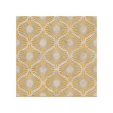 Opulent Waves-Crema Marfil-GOLD-Engraved Marble Tile