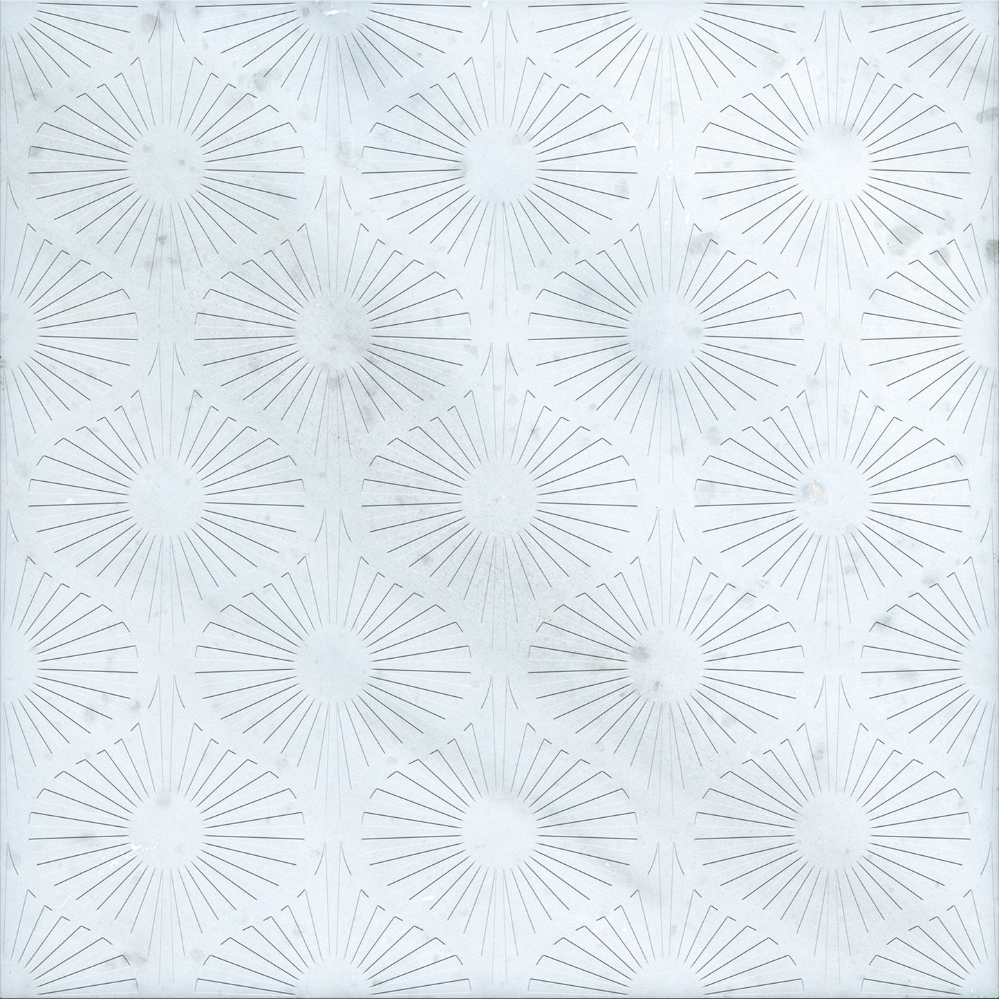 Opulent Waves-White-Uncolored-Engraved Marble Tile