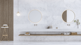 Carrara 24x48 Polished White Porcelain Tile For Walls & Floors-Sample