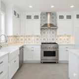 The Liria-Blue-Engraved Marble Tile