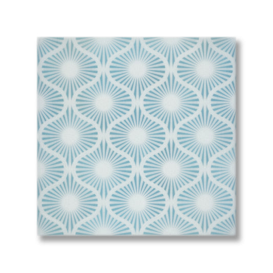Opulent Waves-Blue-Engraved Marble Tile