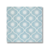 Opulent Waves-Blue-Engraved Marble Tile