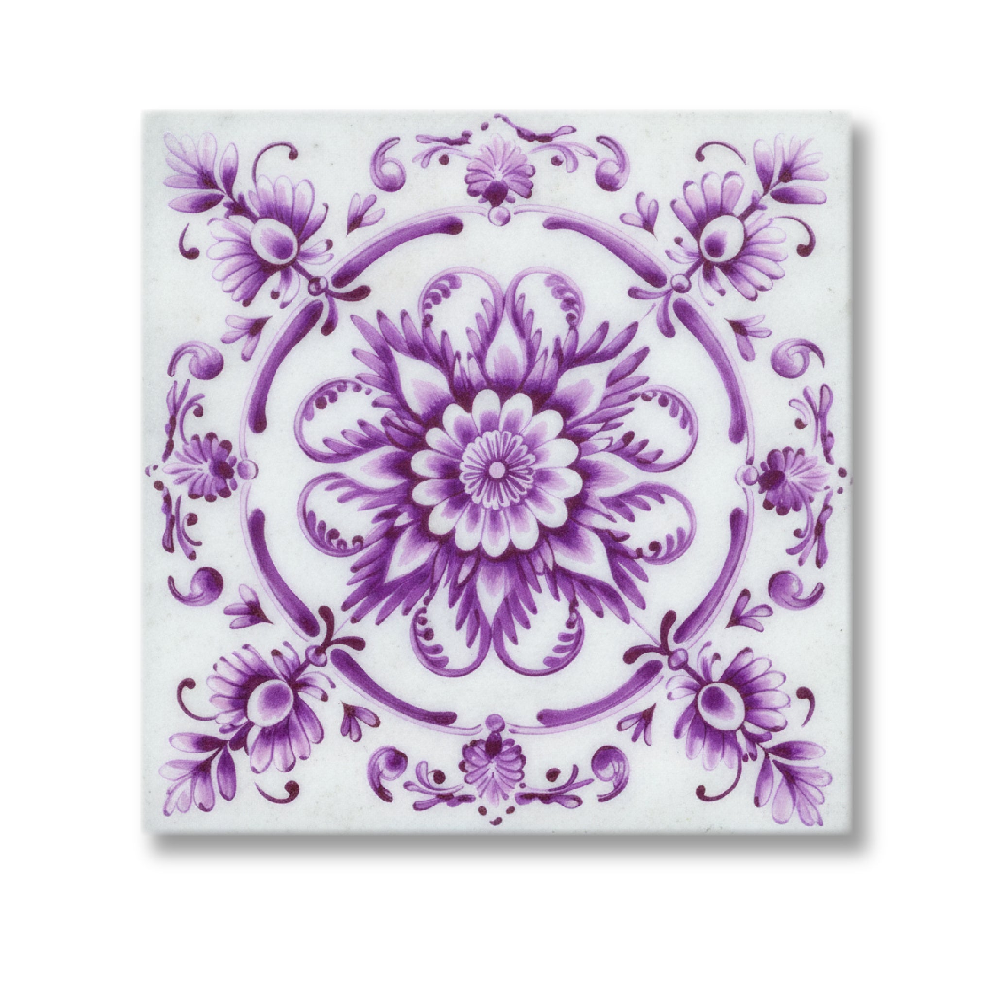 Florentina-Puple-Engraved Marble Tile