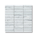Carrara 1x4 Brick Honed White Marble Mosaic Tile For Walls & Floors