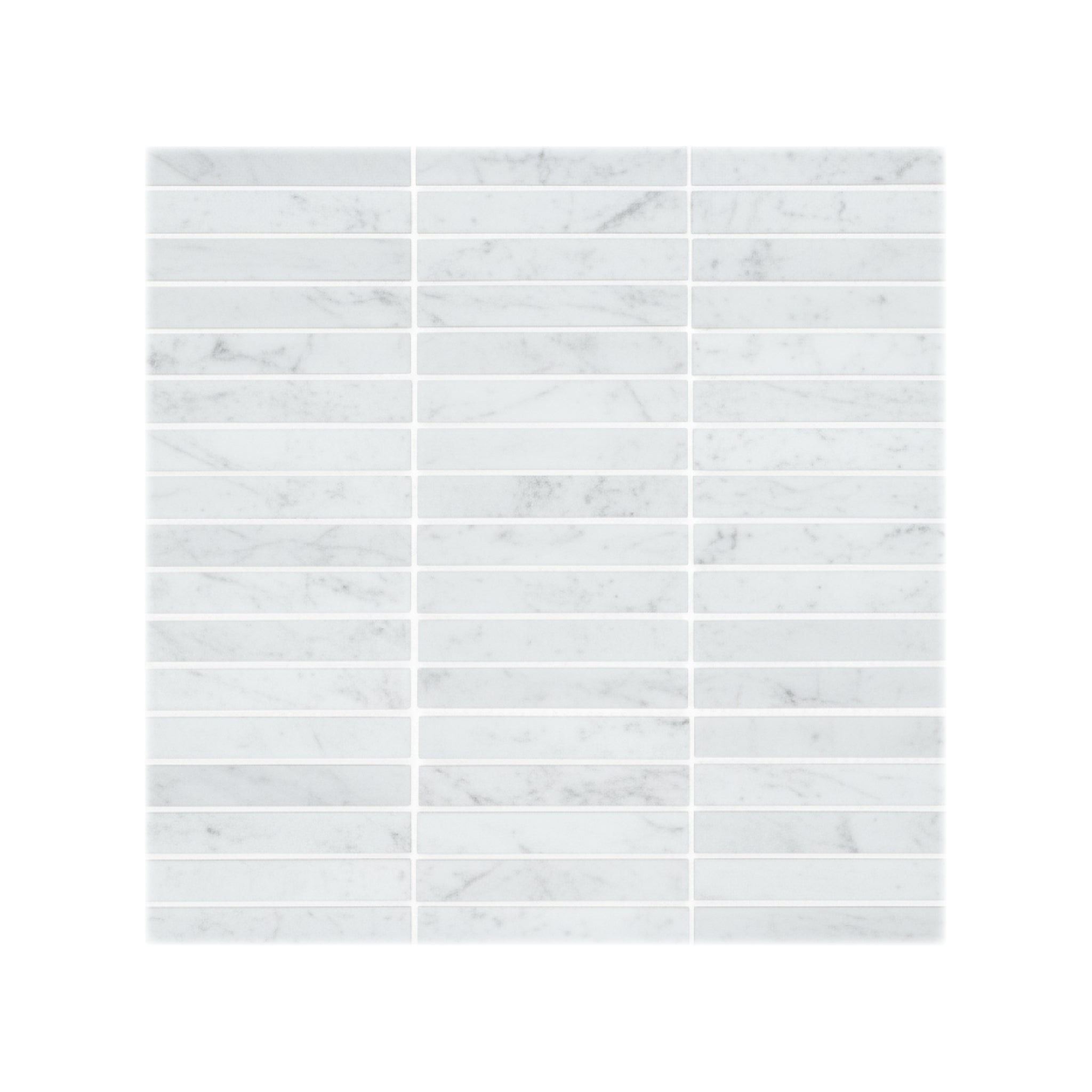 Carrara 1x4 Brick Honed White Marble Mosaic Tile For Walls & Floors