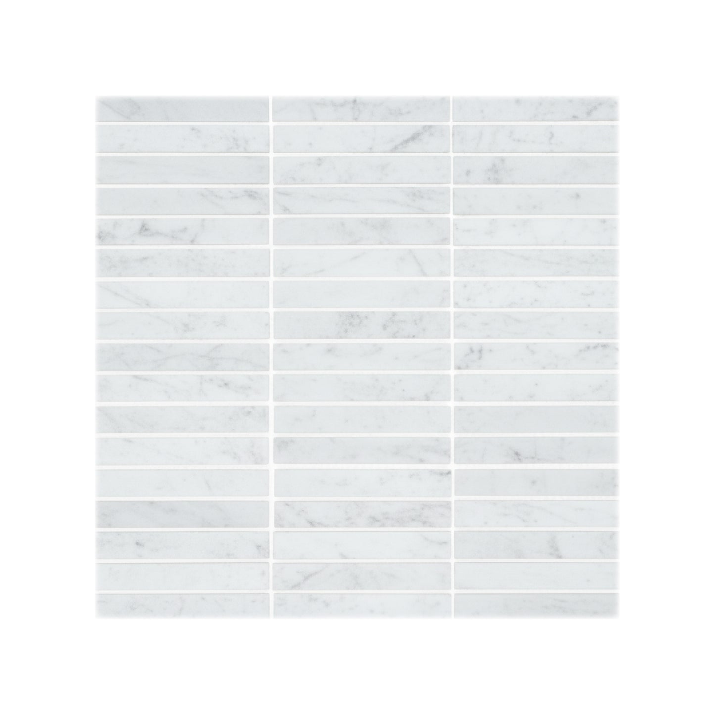 Carrara 1x4 Brick Honed White Marble Mosaic Tile For Walls & Floors