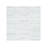 Carrara 1x4 Brick Honed White Marble Mosaic Tile For Walls & Floors