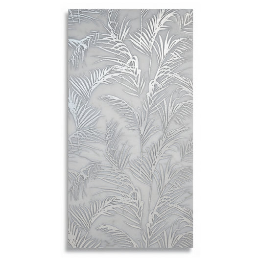 Jardin Silver 12x24 Etched White Marble Tile For Walls & Floors