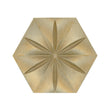 Scarlet Hexagon Cement Tile-Glitter Gold - MARICERA