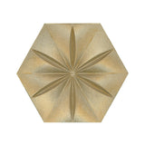 Scarlet Hexagon Cement Tile-Glitter Gold - MARICERA