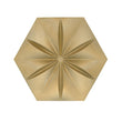 Scarlet Hexagon Cement Wall Tile - Gold