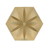 Scarlet Hexagon Cement Wall Tile - Gold