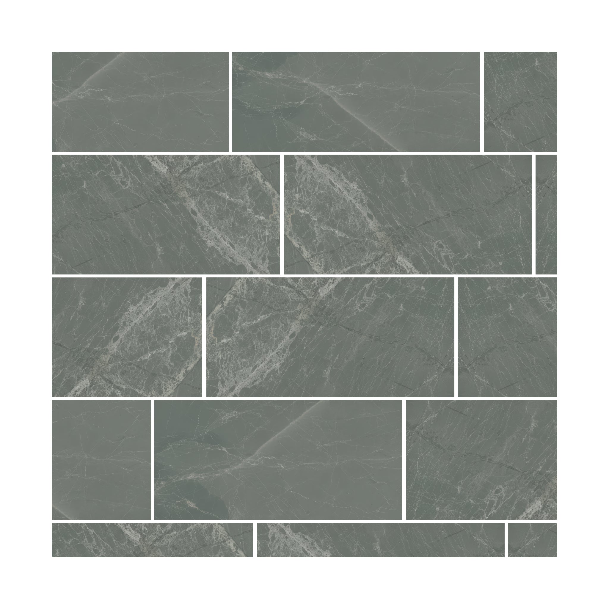 Royal Gray 6x12 Honed Marble Tile For Walls & Floors