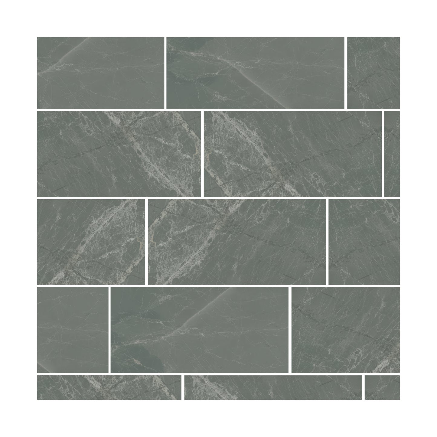 Royal Gray 6x12 Honed Marble Tile For Walls & Floors