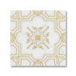 The Liria-Glitter Gold-Engraved Pattern Marble Tile