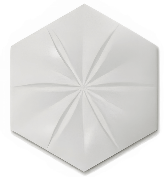 White Cement 8x8 Polished Tile For Walls-Sample