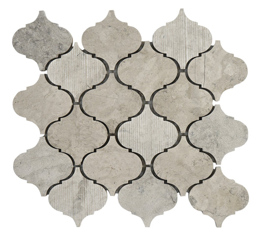 Lantern Thala Gray Limestone Mosaic Tile For Walls & Floors