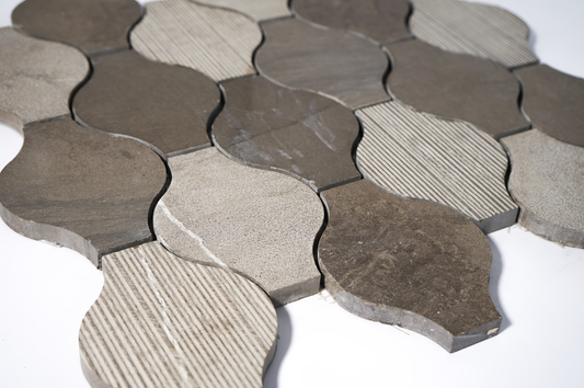 Ornament Foussana Gray Marble Mosaic Tile For Walls & Floors