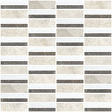 Horizon 1x3 Honed Marble Mosaic Tile For Walls & Floors-Sample