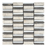 Horizon 1x3 Honed Marble Mosaic Tile For Walls & Floors