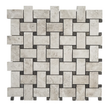 Basketweave Silver Sand Honed Limestone Mosaic Tile For Walls & Floors