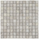 Silver Sand 1x1 Honed Limestone Mosaic Tile For Walls & Floors-Sample