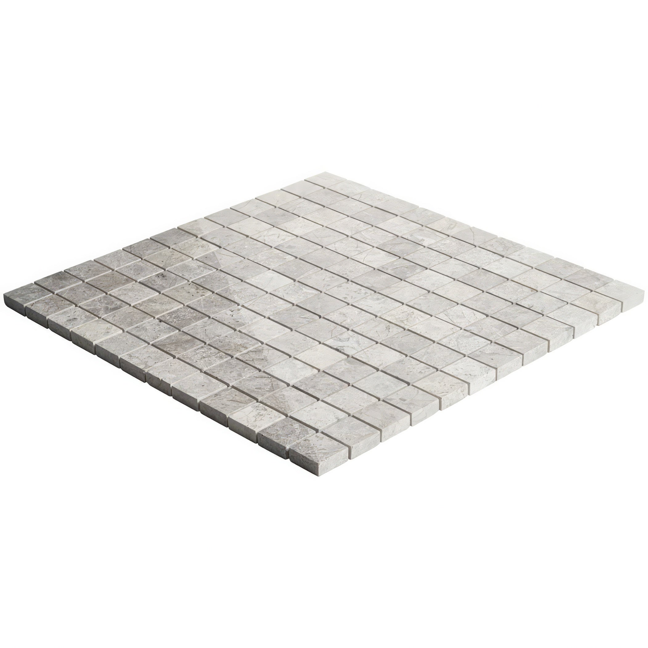 Silver Sand 1x1 Honed Limestone Mosaic Tile For Walls & Floors