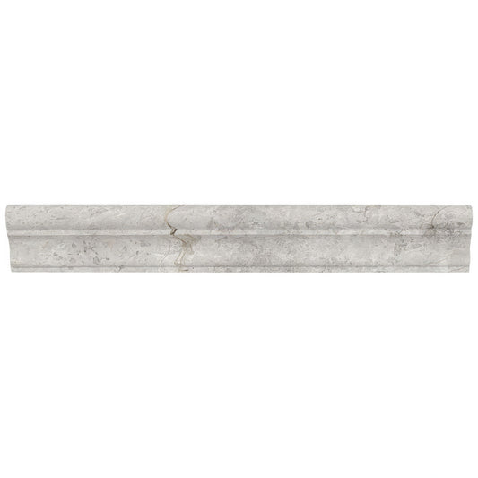 Silver Sand Chair Rail Honed Gray Limestone Tile Trim For Walls & Floors