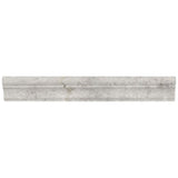 Silver Sand Chair Rail Honed Gray Limestone Tile Trim For Walls & Floors-Sample